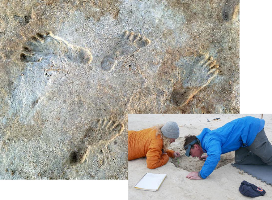 Ancient Huiman Footprints